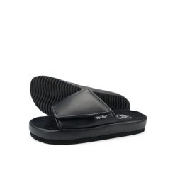 Klapki plażowe damskie Flip Flop Slide Velcro. Czarne klapki damskie Flip Flop, bez wzorów, bez obcasa. Za 134.55 zł.