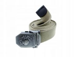 Pasek parciany US Marines. Brązowe paski męskie HELIKON-TEX, bez wzorów, z bawełny. Za 60.99 zł.