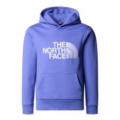 Bluza The North Face Drew Peak. Niebieskie bluzy z kapturem męskie The North Face, na wiosnę, l, z bawełny. Za 346.60 zł.