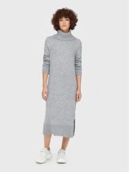 ONLY Sukienka dzianinowa Brandie 15214595 Szary Relaxed Fit. Szare sukienki damskie Only, l, bez wzorów, z dzianiny, bez kołnierzyka, bez ramiączek. Za 99.99 zł.