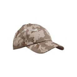 Czapka myśliwska z daszkiem Steppe 100 camo island. Brązowe czapki męskie SOLOGNAC, bez wzorów, z bawełny, sportowe. Za 19.99 zł.