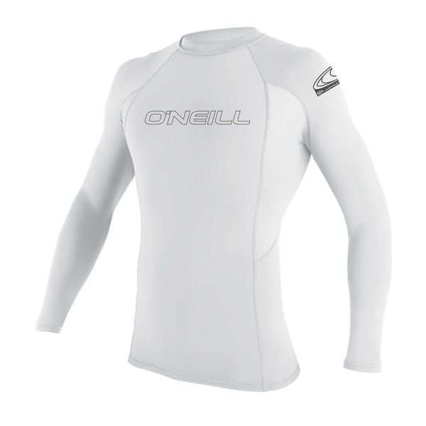 Koszulka ONEILL BASIC SKINS L/S RASH GUARD. Białe bluzki damskie O'neill, l, bez wzorów, bez kołnierzyka. Za 203.50 zł.