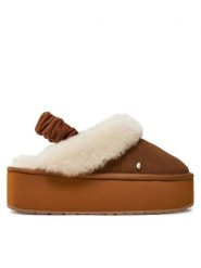 EMU Australia Kapcie Hartz W13137 Brązowy. Brązowe kapcie damskie Emu Australia, ze skóry. Za 529.99 zł.