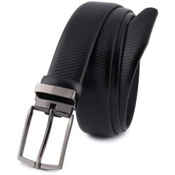 Pasek męski BELTIMORE r.105-120 cm E42 czarny. Czarne paski męskie bez wzorów. Za 65.99 zł.
