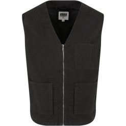 Kardigan z bawełny organicznej Urban Classics. Czarne kardigany męskie Urban Classics, m, bez wzorów, z bawełny, bez kołnierzyka. Za 211.55 zł.