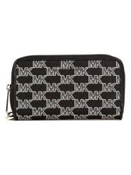 Michael Kors Portfel w kolorze szaro-czarnym - 18 x 10 x 1 cm rozmiar: onesize. Czarne portfele damskie Michael Kors, bez wzorów, z materiału. Za 483.17 zł.