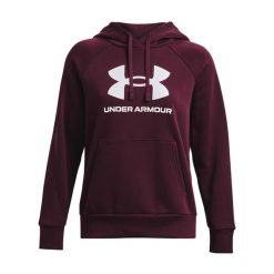 Bluza treningowa damska Under Armour Rival Fleece Big Logo. Czerwone bluzy bez kaptura damskie Under Armour, xl. Za 109.99 zł.