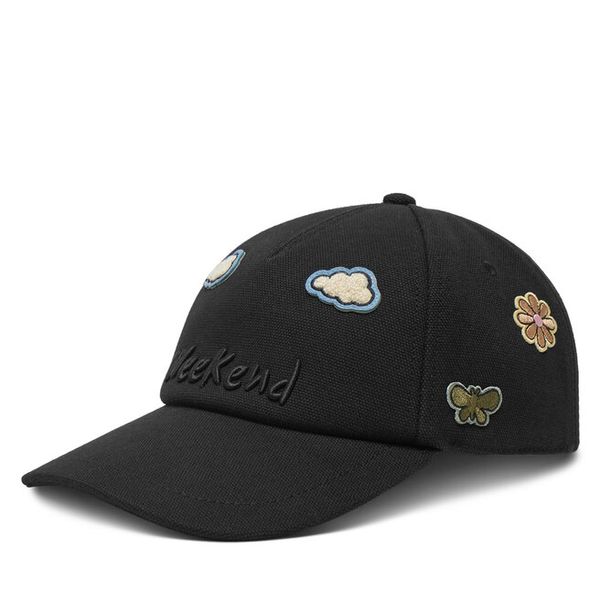 Czapka z daszkiem Weekend Max Mara. Czarne czapki z daszkiem damskie Weekend Max Mara, bez wzorów. Za 399.99 zł.