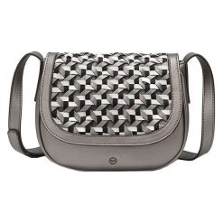 Tamaris Crossbody Torebka Myrta Crossbody Bag 3054191-917 Pewter Grzebień. Szare torebki klasyczne damskie Tamaris, bez wzorów, bez dodatków. Za 189.00 zł.