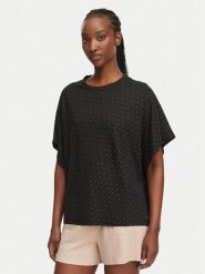 BOSS Koszulka piżamowa 50561029 Czarny Oversize. Czarne koszule nocne damskie Boss, xl, bez wzorów, z lyocellu, bez ramiączek. Za 259.99 zł.