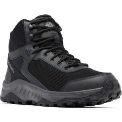 Buty trekkingowe męskie Columbia Trailstorm Ascend Mid. Czarne buty trekkingowe męskie Columbia, z materiału, bez zapięcia, trekkingowe. Za 497.00 zł.