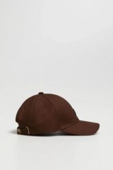 Czapka z daszkiem brązowa. Brązowe czapki z daszkiem damskie MOODO, bez wzorów, z bawełny. Za 49.99 zł.