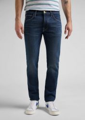 LEE LUKE BUTTON FLY MĘSKIE SPODNIE JEANSOWE DARK NEWBERRY L70SNICC 112145491. Spodnie materiałowe męskie Lee, bez wzorów, z jeansu. Za 239.99 zł.