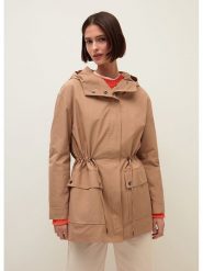 STEFANEL Parka w kolorze beżowym rozmiar: M. Brązowe parki damskie Stefanel, m, bez wzorów. Za 230.59 zł.