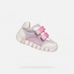 Buty GEOX B IUPIDOO GIRL Fioletowy. Białe obuwie treningowe damskie Geox, do biegania. Za 174.99 zł.