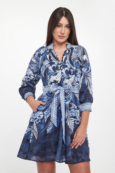 Sukienka mini lniana HALE BOB. Sukienki damskie Hale bob, m, bez wzorów, bez kołnierzyka, bez ramiączek, mini. Za 1,909.00 zł.