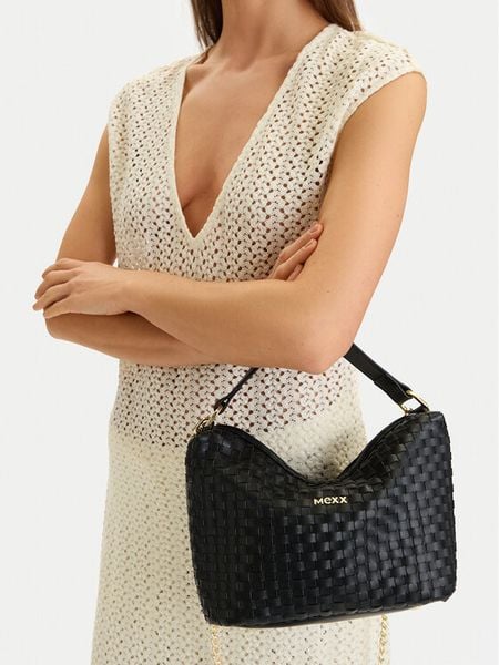 MEXX Torebka CEO-MEXX-K-003-09 Czarny. Czarne torebki klasyczne damskie Mexx, bez wzorów, z materiału, bez dodatków. Za 189.99 zł.