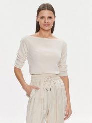 United Colors Of Benetton Sweter 1091D1M09 Beżowy Regular Fit. Brązowe swetry klasyczne damskie United Colors Of Benetton, l, z bawełny, bez kołnierzyka. Za 119.99 zł.
