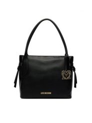 LOVE MOSCHINO Torebka JC4056PP1PLL0000 Czarny. Czarne torebki klasyczne damskie Love Moschino, bez wzorów, ze skóry, bez dodatków. Za 952.99 zł.