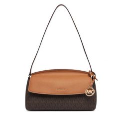 Torebka MICHAEL Michael Kors. Brązowe torebki klasyczne damskie MICHAEL Michael Kors, bez wzorów, bez dodatków. Za 879.99 zł.