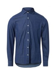 Finshley & Harding Koszula Mężczyźni Slim Fit Bawełna niebieski, S. Niebieskie koszule męskie Finshley & Harding, m, bez wzorów, z bawełny, bez kołnierzyka, bez ramiączek. Za 199.95 zł.