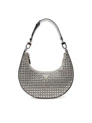 Guess Torebka HWIY92 05010 Srebrny. Szare torebki klasyczne damskie Guess, z aplikacjami, z materiału, bez dodatków. Za 399.99 zł.