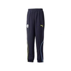 Spodnie dresowe Prematch Manchester City 2024/25. Niebieskie spodnie dresowe męskie Puma, bez wzorów, z dresówki, sportowe. W wyprzedaży za 204.50 zł.