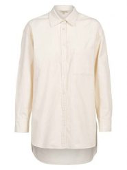 Herrlicher Koszula "Jamina" w kolorze kremowym rozmiar: XL. Brązowe koszule damskie Herrlicher, xl, bez wzorów, bez kołnierzyka, bez ramiączek. Za 135.49 zł.