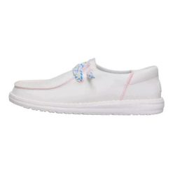 HeyDude Damskie Mokasyny Wendy Funk Friendship Lace. Białe mokasyny damskie Hey dude, z materiału. Za 229.00 zł.