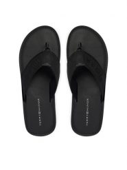 Tommy Hilfiger Japonki Jacquard Logo FM0FM05808 Czarny. Czarne klapki i japonki męskie Tommy Hilfiger, z materiału. Za 249.99 zł.