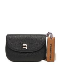 KARL LAGERFELD Torebka A4W30008 Czarny. Czarne listonoszki damskie Karl Lagerfeld, bez wzorów, ze skóry, bez dodatków. Za 619.99 zł.