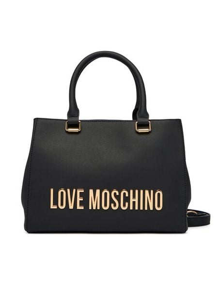 LOVE MOSCHINO Torebka JC4022PP1OKD0000 Czarny. Czarne torebki klasyczne damskie Love Moschino, bez wzorów, ze skóry, bez dodatków. Za 1,029.00 zł.