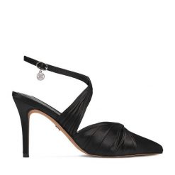 Szpilki Nine West. Czarne szpilki Nine West, bez wzorów, bez obcasa. Za 249.99 zł.