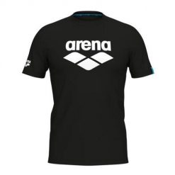 Koszulka Arena Logo. Czarne t-shirty damskie Arena, bez wzorów, bez kołnierzyka. Za 193.50 zł.