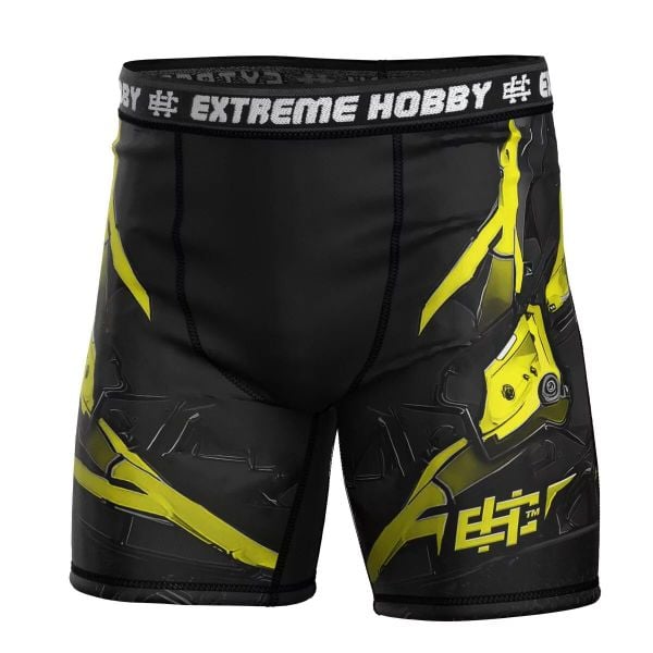Spodenki Vale Tudo do MMA męskie EXTREME HOBBY IRON FORCE. Żółte szorty męskie EXTREME HOBBY, z dzianiny, bez kołnierzyka. Za 179.00 zł.
