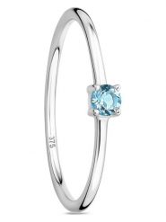 Diamant Exquis Złoty pierścionek z topazem rozmiar: 50. Niebieskie pierścionki damskie Diamant Exquis, z topazem, złote. Za 904.99 zł.