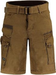 Geographical Norway Bermudy "Panoramique" w kolorze khaki rozmiar: 3XL. Brązowe szorty męskie Geographical Norway, bez wzorów, z bawełny. Za 137.42 zł.