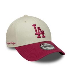 Czapki New Era Model La Dodgers Mlb Side Script 9forty Kolor Beżowy. Brązowe czapki męskie New Era, bez wzorów, z tkaniny, sportowe. Za 128.50 zł.