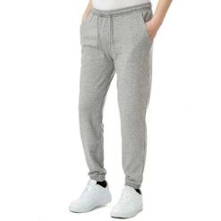 Spodnie do biegania Kappa Feligio. Szare spodnie materiałowe męskie Kappa, bez wzorów, z bawełny. Za 229.50 zł.