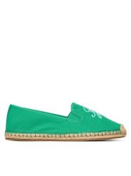 Tommy Hilfiger Espadryle Th Script Summer Espadrille FW0FW09240 Zielony. Zielone espadryle damskie Tommy Hilfiger, bez wzorów, z materiału, bez obcasa. Za 289.99 zł.