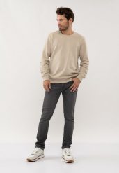 Grafitowe jeansy, Slim Fit, D-DEXTER 51. Szare jeansy męskie Volcano. Za 189.99 zł.