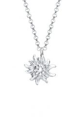 Elli Damska zawieszka z symbolem szarotki tradycyjny kostium ze srebra próby 925 Sterling Silver Naszyjniki 1 ct Damski. Szare naszyjniki damskie Elli, m, bez wzorów. Za 177.64 zł.