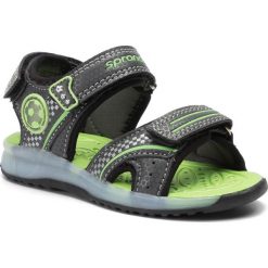 Sandały SPRANDI CP82-18223. Zielone sandały chłopięce Sprandi, z materiału, bez zapięcia. Za 69.99 zł.
