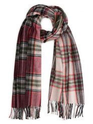 TRAVELIN' Szal w kolorze czerwono-beżowym rozmiar: onesize. Brązowe szaliki i kominy damskie Travelin', bez wzorów, z materiału. Za 121.99 zł.