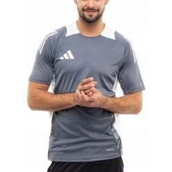Koszulka Mężczyzna adidas Tiro 24 T-shirt Bluzka Sportowa Treningowa roz. M. Szare t-shirty męskie Adidas, m, z materiału, bez ramiączek, na fitness i siłownię. Za 108.00 zł.