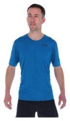 Koszulka treningowa męska Inov-8 Performance Short Sleeve. Niebieskie t-shirty sportowe męskie Inov-8, m, z materiału, bez ramiączek, do biegania. Za 189.99 zł.