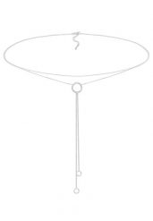 Elli Damski Choker Y-Chain Warstwowy Look Koło Geo w srebrze 925 Sterling Silver Naszyjniki 1 ct. Szare naszyjniki damskie Elli, srebrne. Za 293.99 zł.