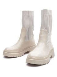 Orsay Sztyblety w kolorze kremowym rozmiar: 40. Brązowe botki damskie ORSAY, sportowe, bez obcasa, bez zapięcia. Za 83.03 zł.