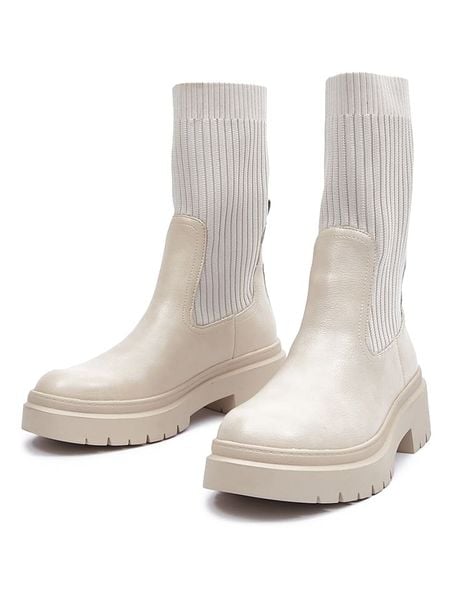 Orsay Sztyblety w kolorze kremowym rozmiar: 40. Brązowe botki damskie ORSAY, sportowe, bez obcasa, bez zapięcia. Za 83.03 zł.