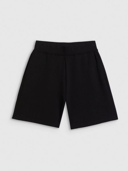 4F Spodenki dresowe damskie - czarne XL. Czarne szorty damskie 4f, bez wzorów, z dresówki. Za 129.99 zł.